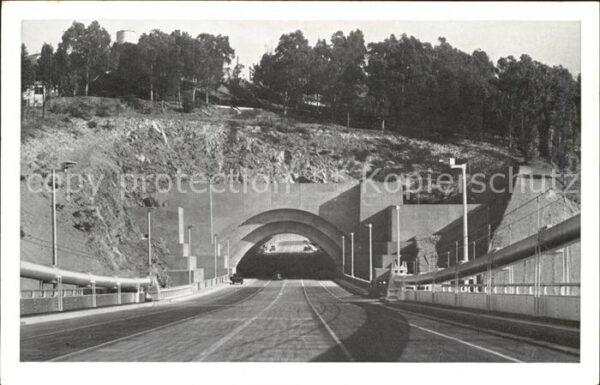 San Francisco California Entrance to Tunnel Yerba Buena Island B