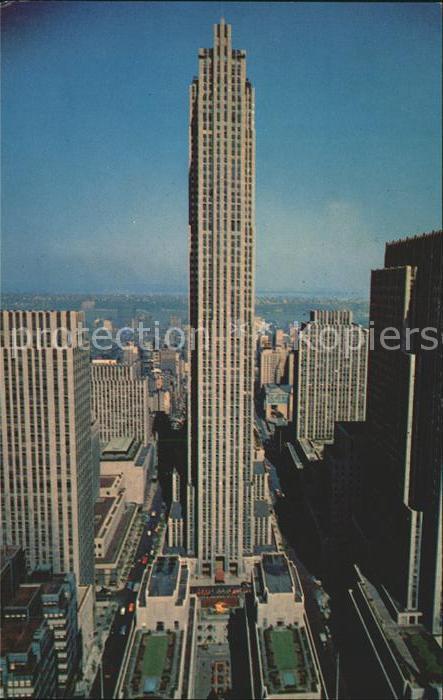 New York City Rockefeller Center Skyscraper