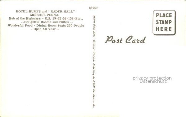 Mercer Pennsylvania Hotel Humes and Rader Hall – Bild 2