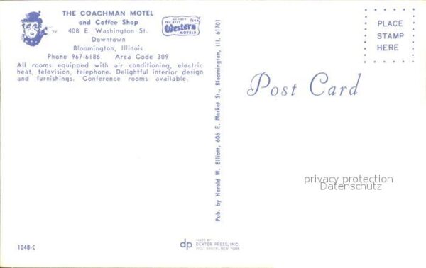 Bloomington Illinois Coachman Motel Coffee Shop – Bild 2