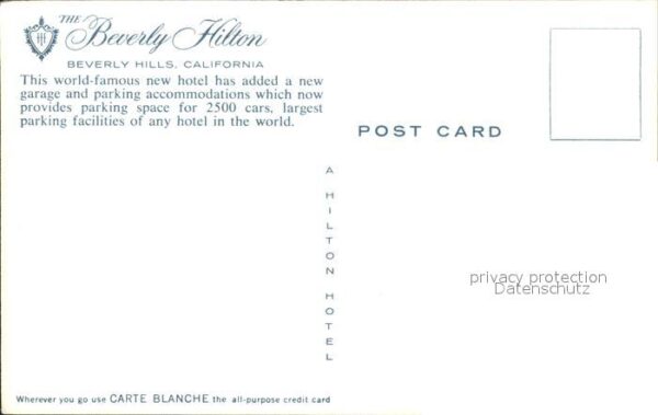 Beverly Hills California Beverly Hilton Hotel – Bild 2
