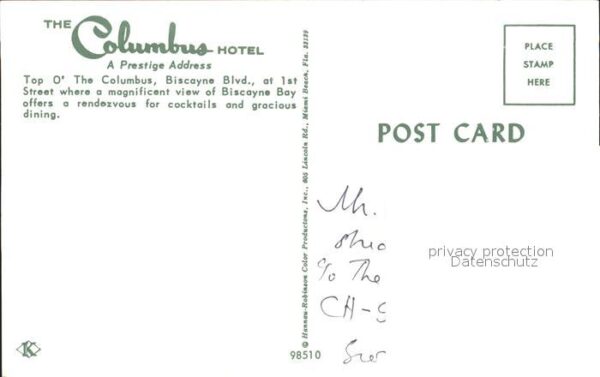 Miami Florida Columbus Hotel Restaurant – Bild 2