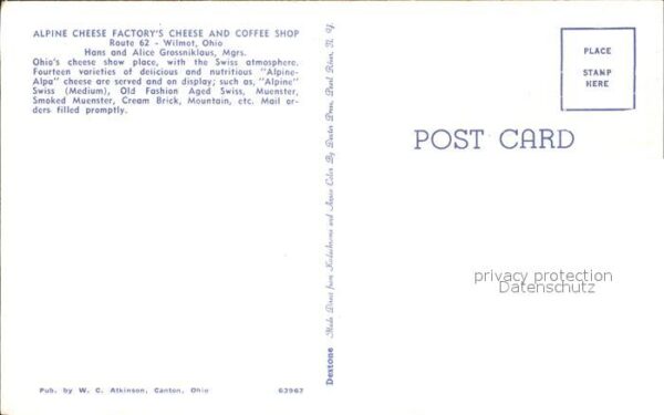 Wilmot Ohio Alpine Cheese Factory Coffee Shop – Bild 2