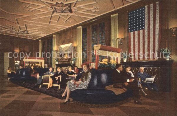 Chicago Illinois Bismarck Hotel Lobby