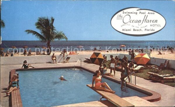 Miami Beach Ocean Haven Hotel Swimming Pool Beach