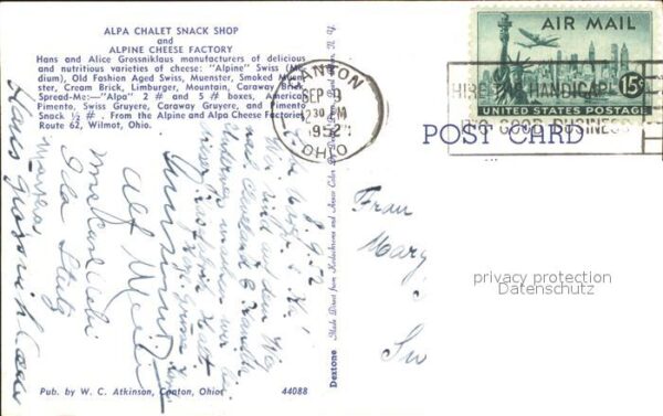 Wilmot Ohio Alpa Chalet Snack Shop Alpine Cheese Fa – Bild 2