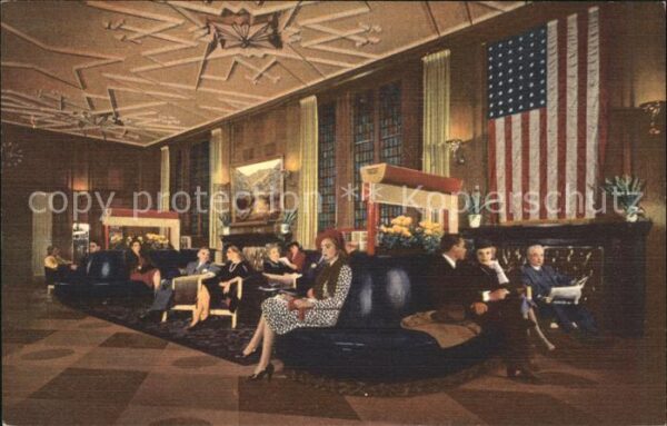 Chicago Illinois Bismarck Hotel Lobby