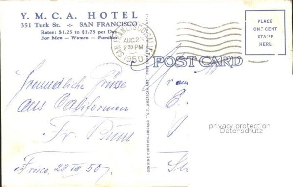 San Francisco California YMCA Hotel Lobby and Lounge – Bild 2