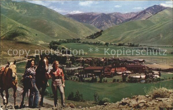 Sun Valley Idaho Panorama Mountains Horseback Riding