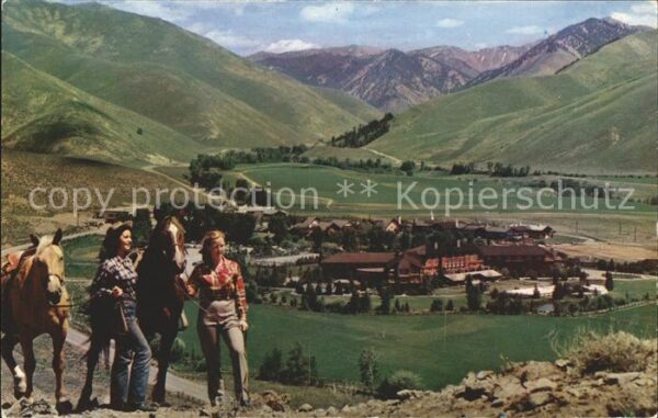 Sun Valley Idaho Panorama Mountains Horseback Riding
