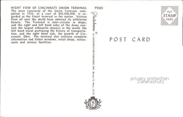 Cincinnati Ohio Union Terminal night view – Bild 2