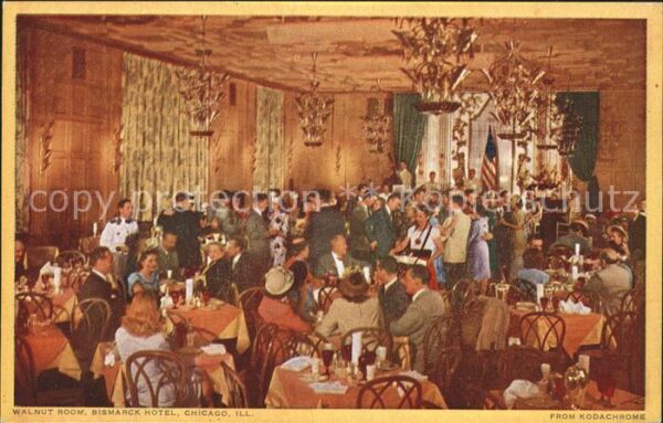 Chicago Illinois Walnut Room Bismarck Hotel