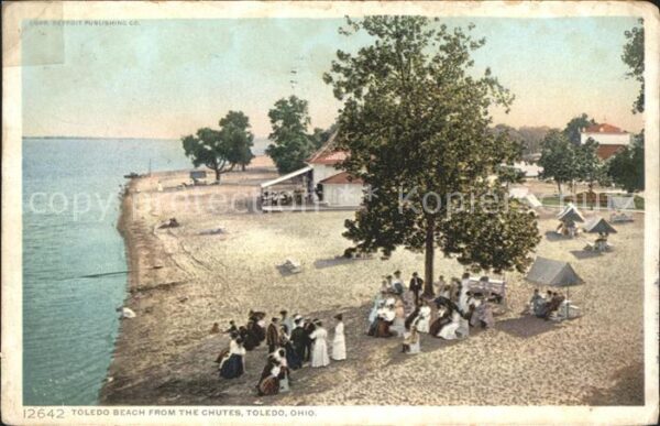 Toledo Ohio Beach from the Chutes