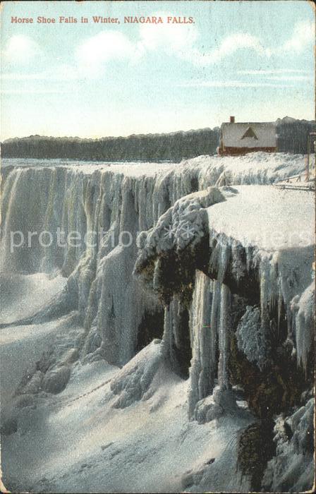 Niagara Falls Ontario Horse Shoe Falls in Winter