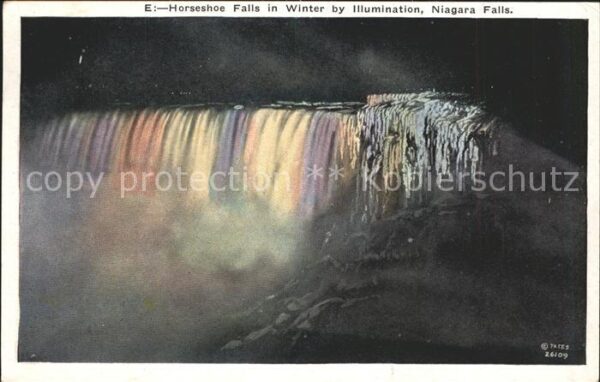 Niagara Falls Ontario Horseshoe Falls in Winter by Illuminati