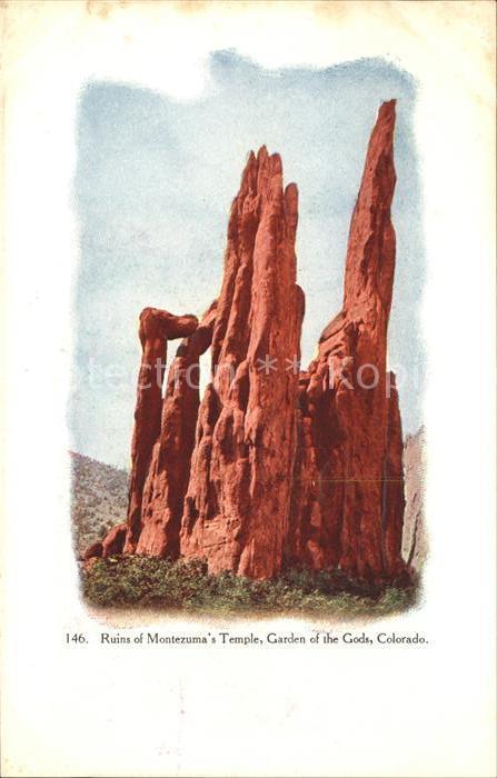 Colorado Springs Ruins of Montezuma's Temple Garden of t