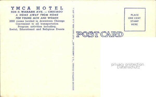 Chicago Illinois YMCA Hotel Flag – Bild 2