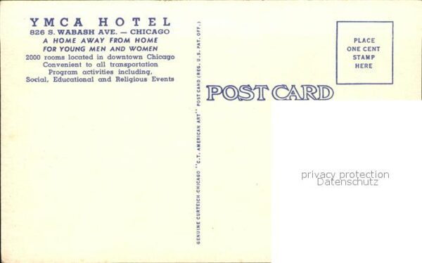 Chicago Illinois YMCA Hotel Flag – Bild 2