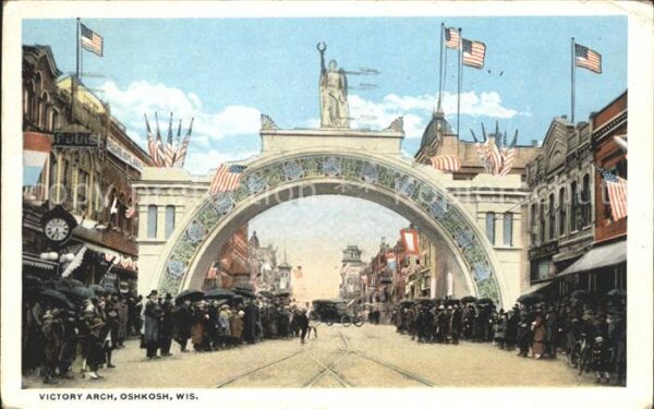 Oshkosh Wisconsin Victory Arch Flag