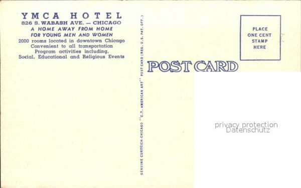 Chicago Illinois YMCA Hotel Flag – Bild 2