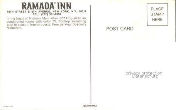 New York City Hotel Ramada Inn 48th Street – Bild 2