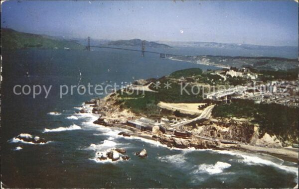San Francisco California Fliegeraufnahme Golden Gate Bridge