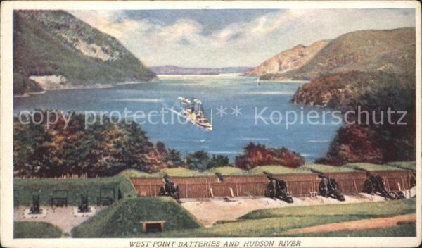 West Point New York Batteries and Hudson River