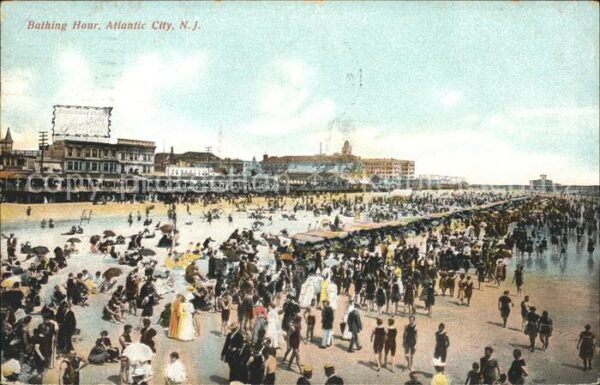 Atlantic City New Jersey Bathing Hour Beach