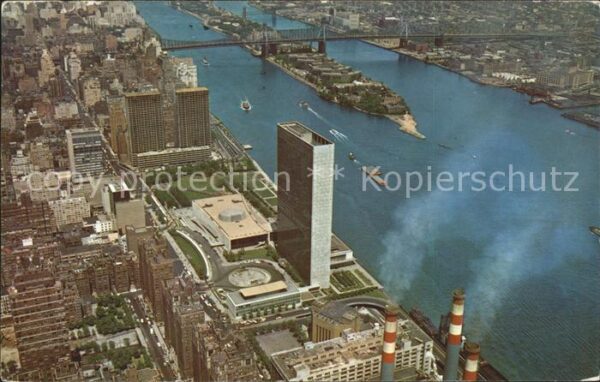 New York City Fliegeraufnahme United Nations St. Brid