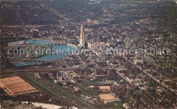 Columbus Ohio Fliegeraufnahme Bridges crossing the Sc