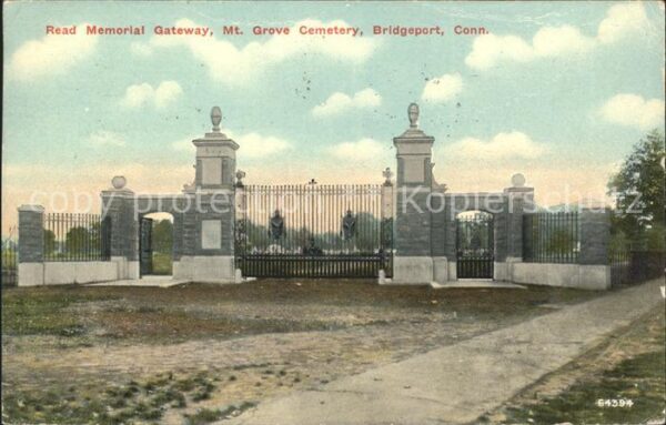 Bridgeport Connecticut Read Memorial Gateway Mt. Grove Cemeter