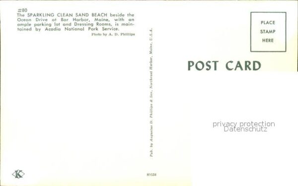 Maine US-State Sparkling Clean Sand Beach – Bild 2