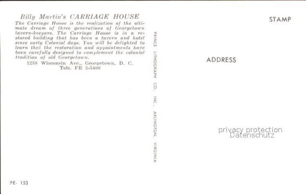 Georgetown Billy Martins Carriage House Restaurant – Bild 2