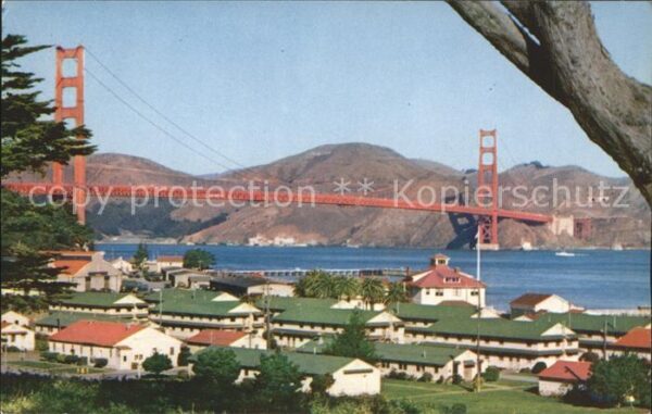 San Francisco California Golden Gate Bridge from Presido
