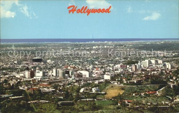 Hollywood California Fliegeraufnahme Movie Capital