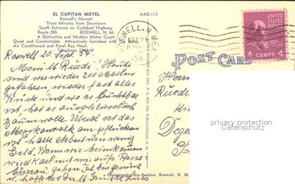 Roswell New Mexico El Capitan Motel – Bild 2