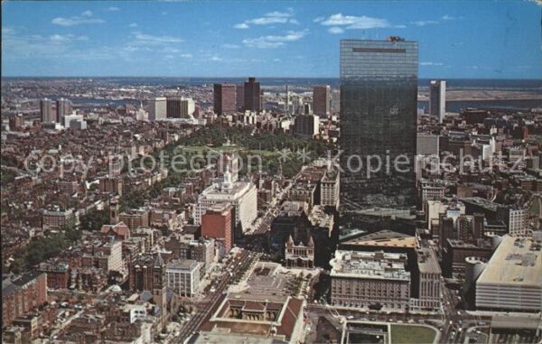Boston Massachusetts Fliegeraufnahme Skyline New Jon Hancock