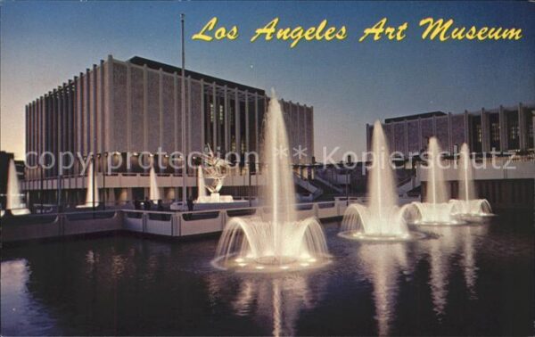 Los Angeles California Art Museum Brunnen