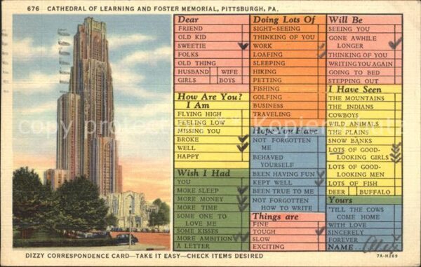 Pittsburgh Cathedral of Learning and Foster Memori