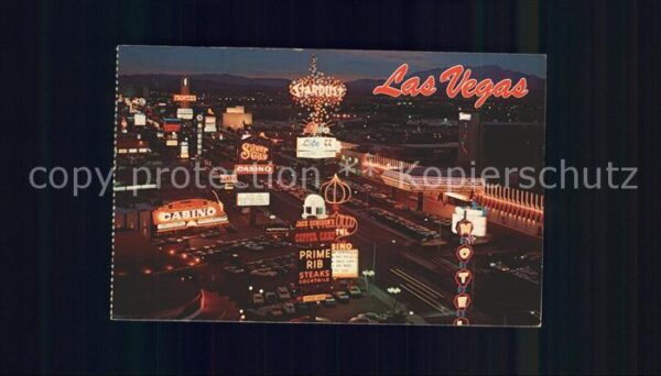 Las Vegas Nevada Fliegeraufnahme at Night