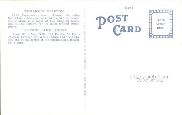 Washington DC New-Ebbit-Hotel and Hotel-Grafton Cars – Bild 2
