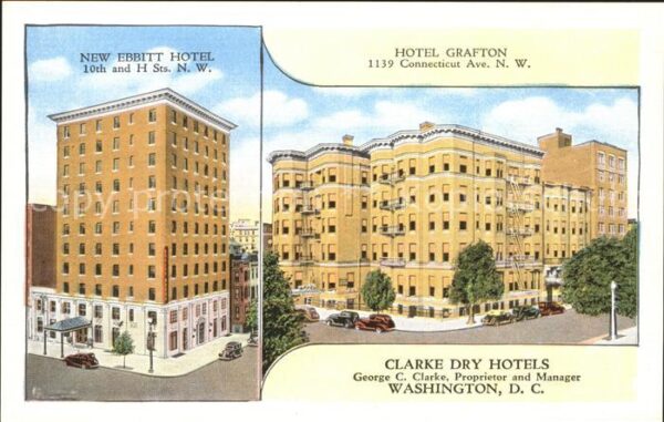 Washington DC New-Ebbitt-Hotel and Hotel-Grafton Cars
