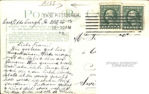 East Pittsburgh Westinghouse Electric – Bild 2
