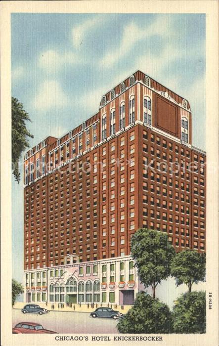 Chicago Illinois Hotel Knickebocker Cars