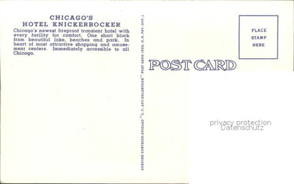 Chicago Illinois Hotel Knickebocker Cars – Bild 2