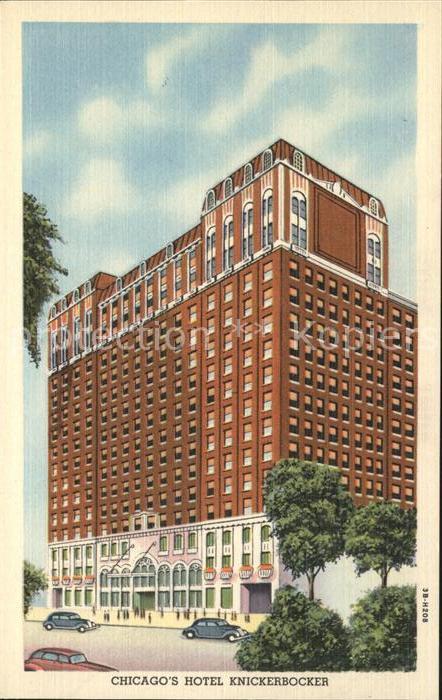 Chicago Illinois Hotel Knickebocker Cars