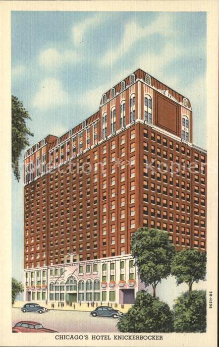 Chicago Illinois Hotel Knickebocker Cars