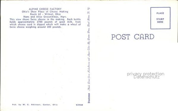Kaeserei Kaese Alpine Cheese Factory Wilmot Ohio – Bild 2