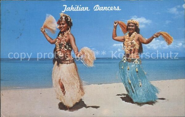 Tanz Taenzer Tahitian Dancers Kodak Hula Show Honolu