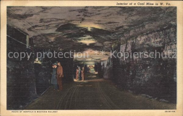 Bergbau Mining Interior Coal Mine W. Va.